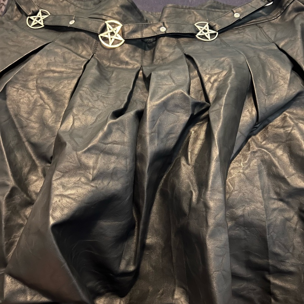 Got this leather skirt from dollskill.com